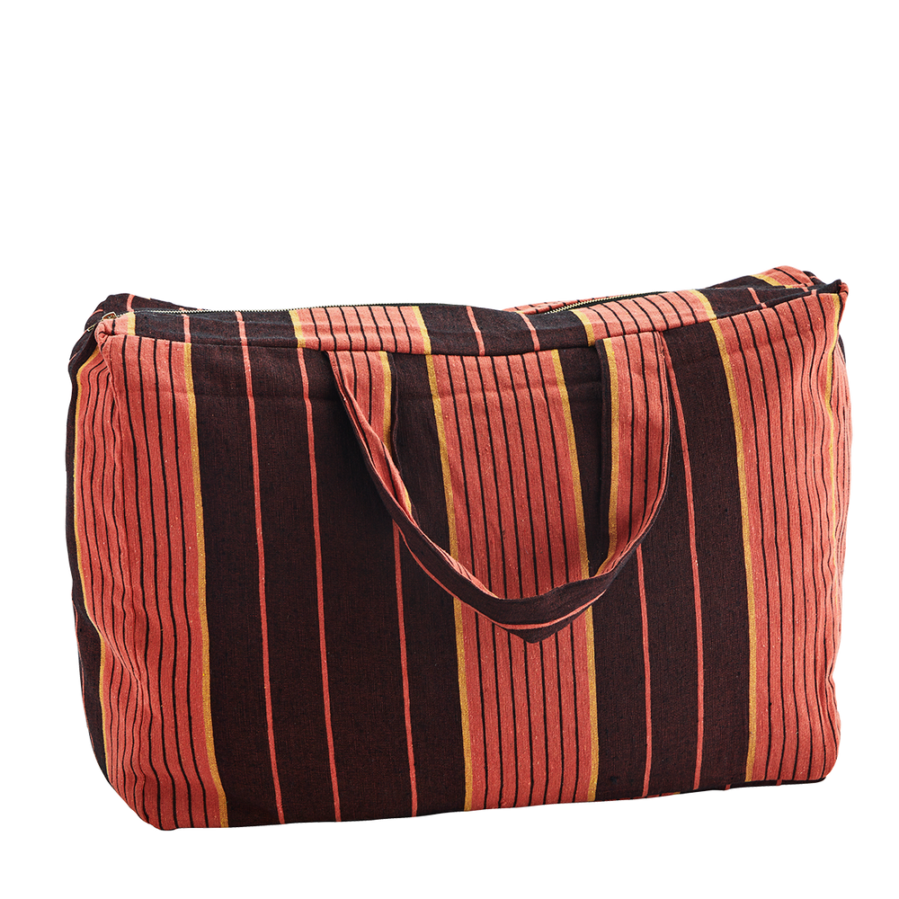 Textile and surface design - Striped cotton travel bag - MADAM STOLTZ