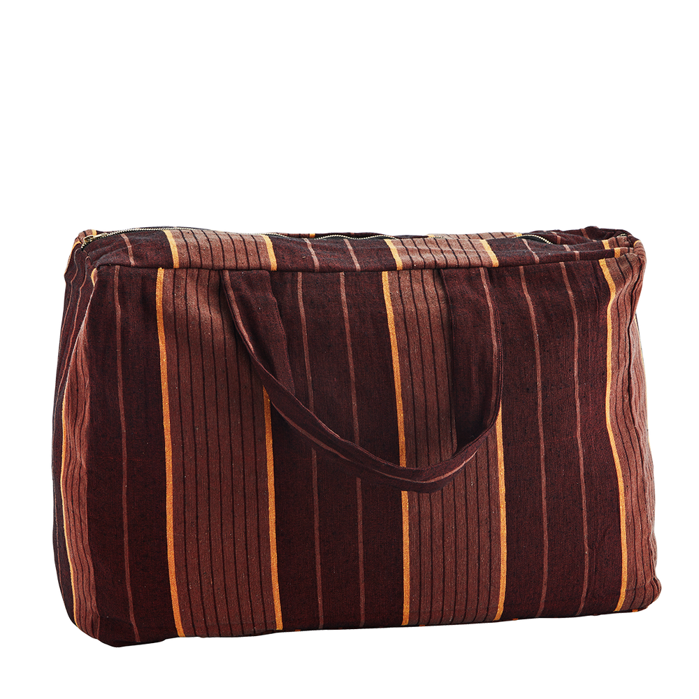 Textile and surface design - Striped cotton travel bag - MADAM STOLTZ