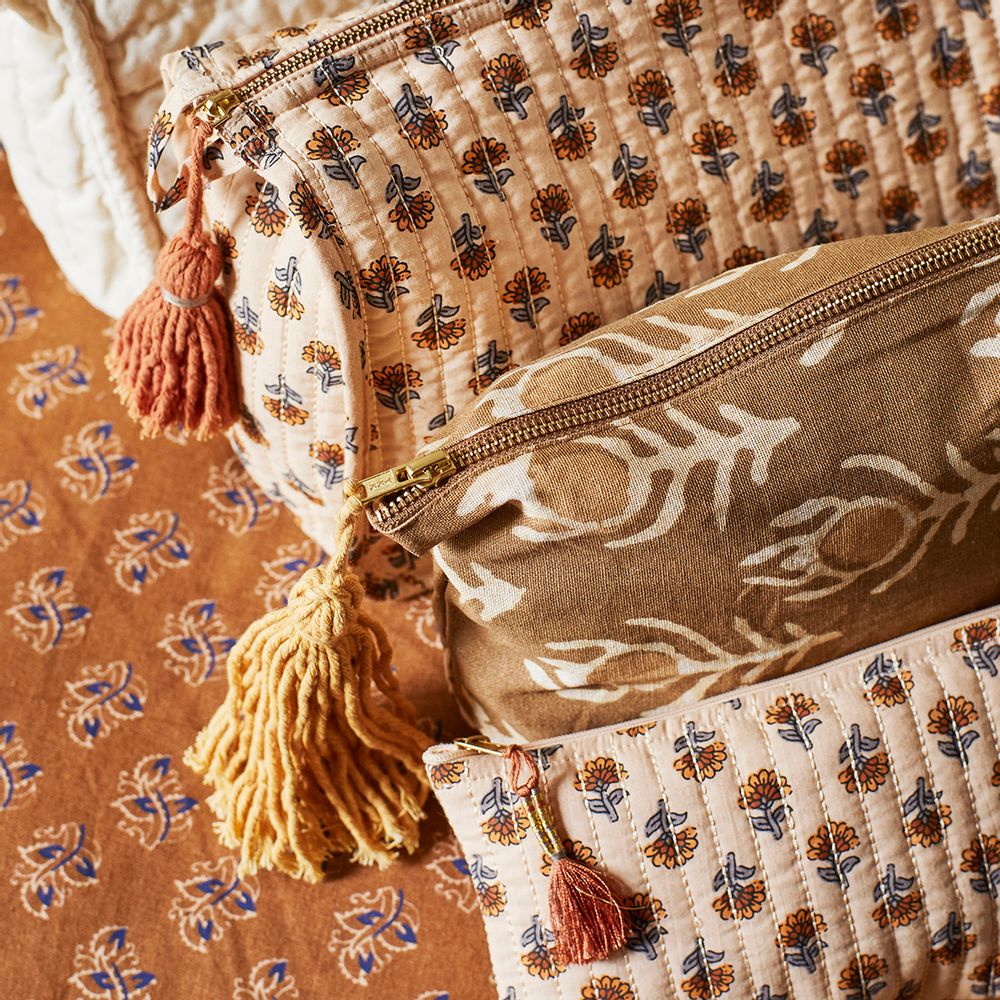 Autres linges de bain - Trousse de toilette imprimée avec pompon - MADAM STOLTZ