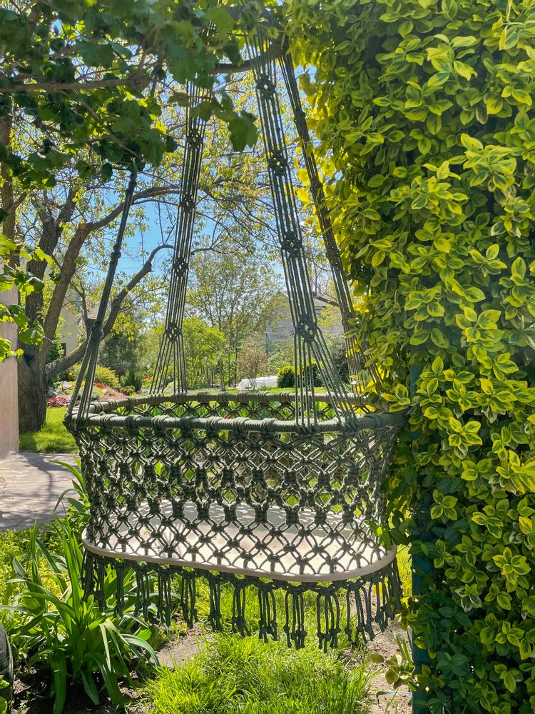 Baby furniture - Hanging macrame baby bassinet - ANZY HOME