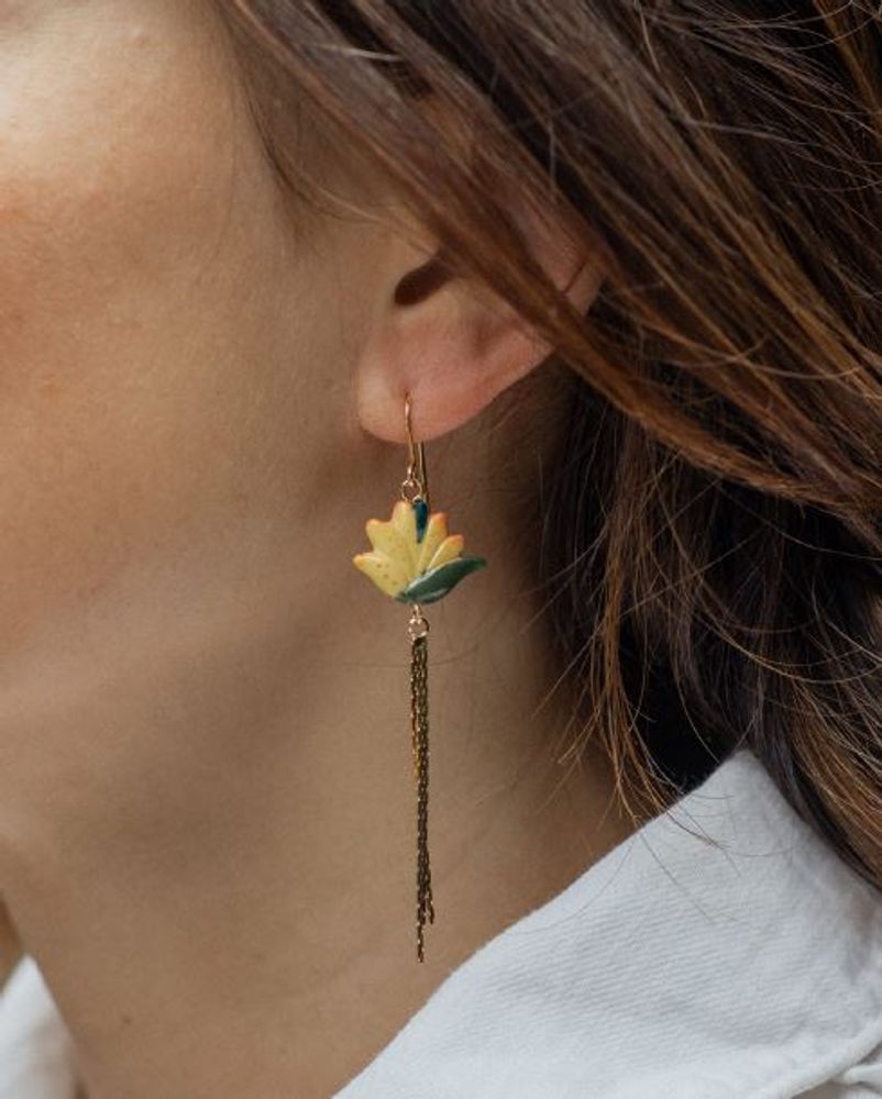 Bijoux - Boucles d'oreille pendantes Oiseau de Paradis - Sawadee - NACH