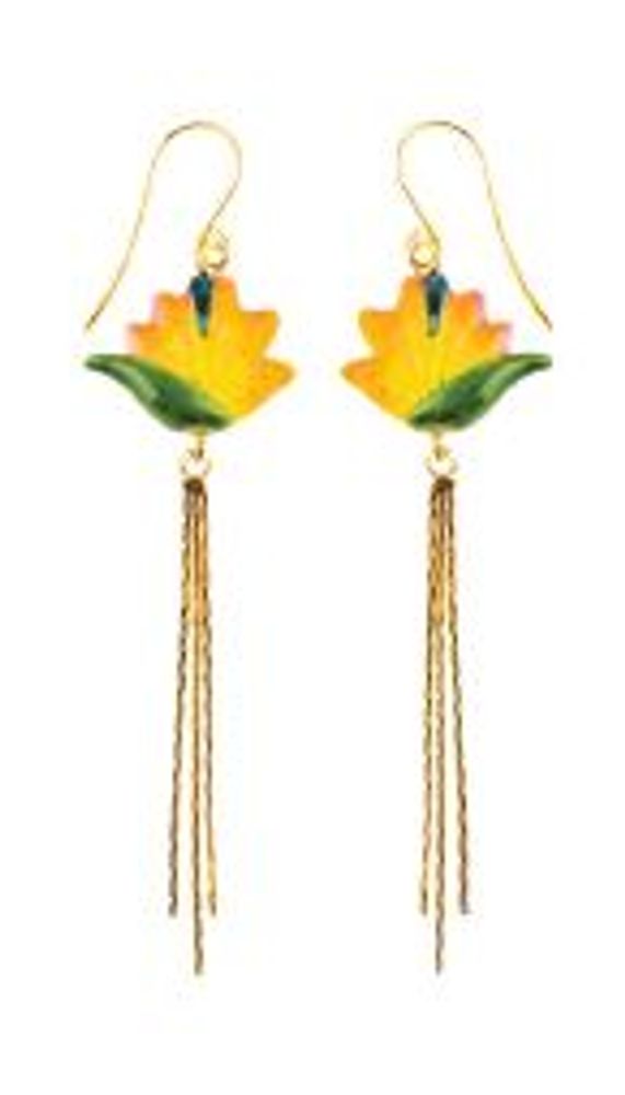 Bijoux - Boucles d'oreille pendantes Oiseau de Paradis - Sawadee - NACH
