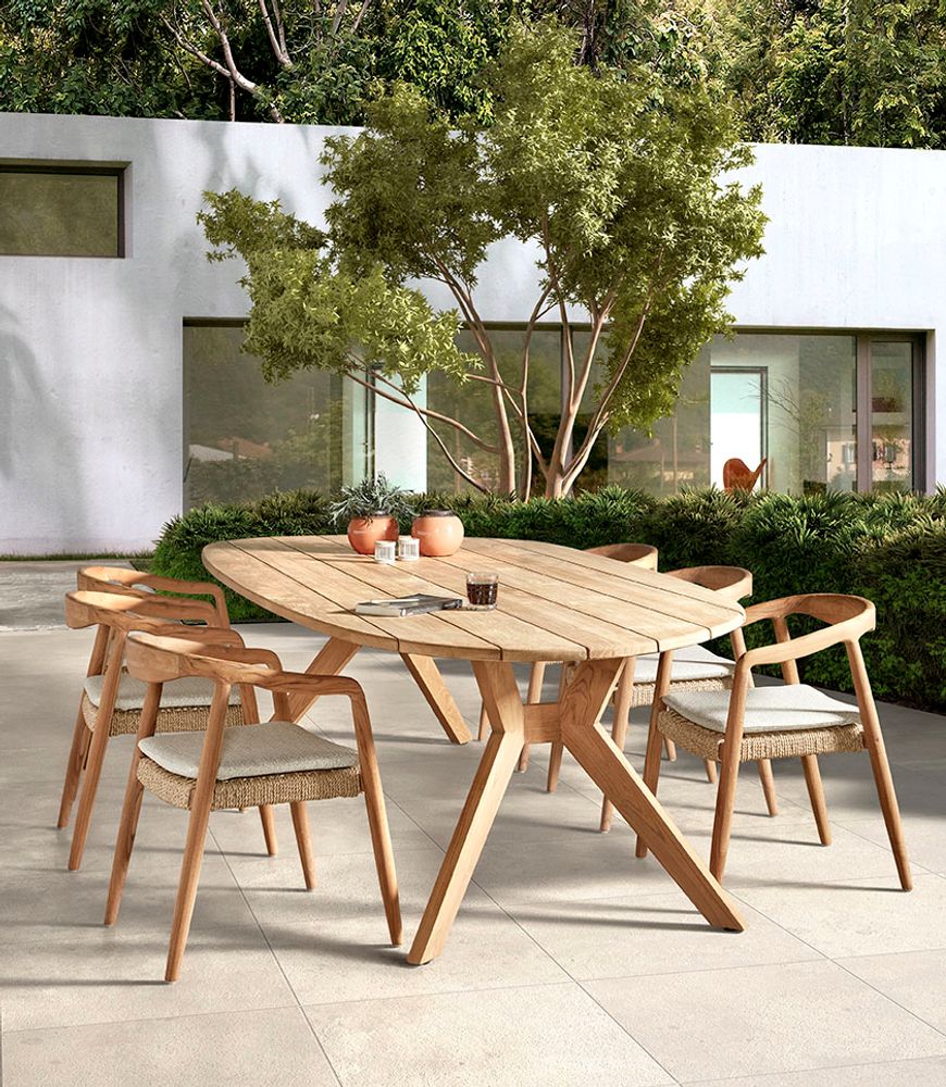 Lawn sofas   - Castle Line Outdoor Teak Collection - CASTLE LINE