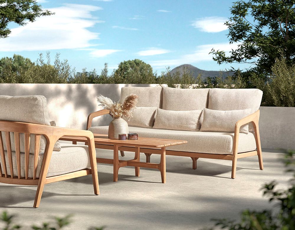 Lawn sofas   - Castle Line Outdoor Teak Collection - CASTLE LINE