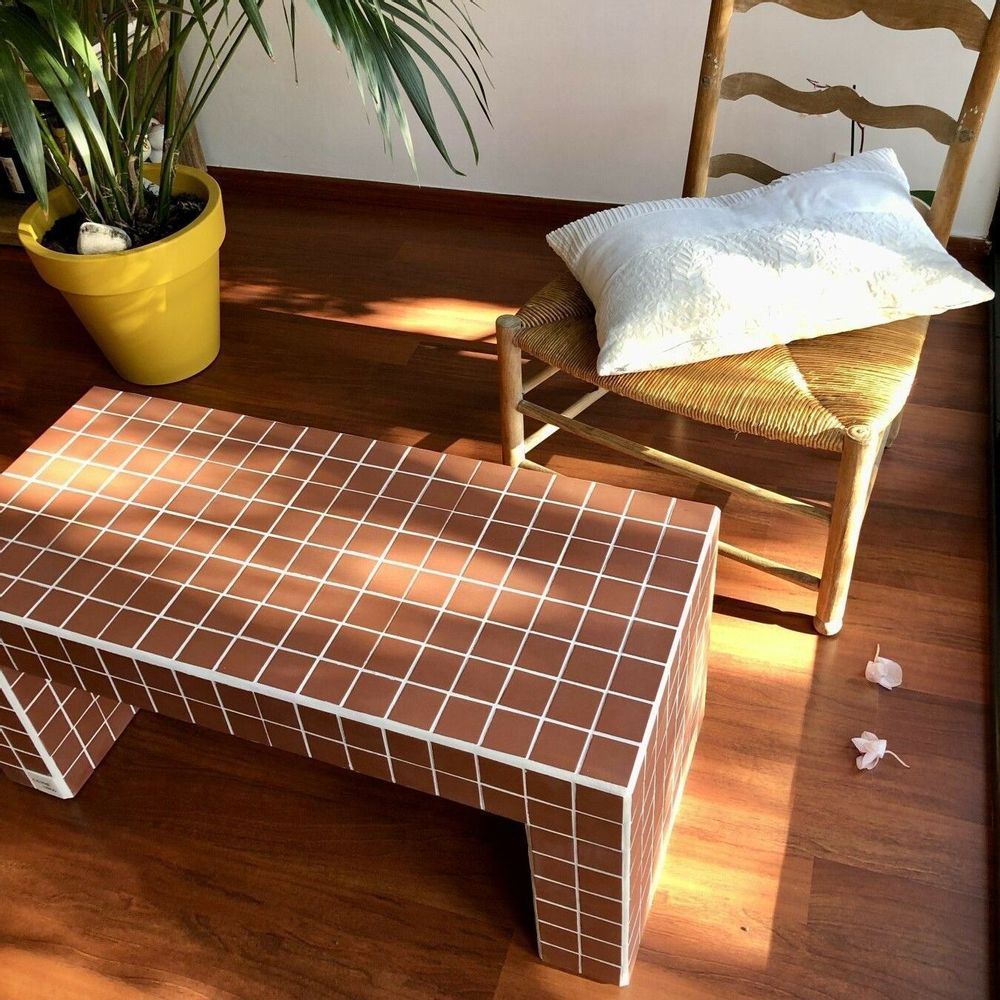 Coffee tables - Ceramic tile coffee table - L'ATELIER DES CREATEURS