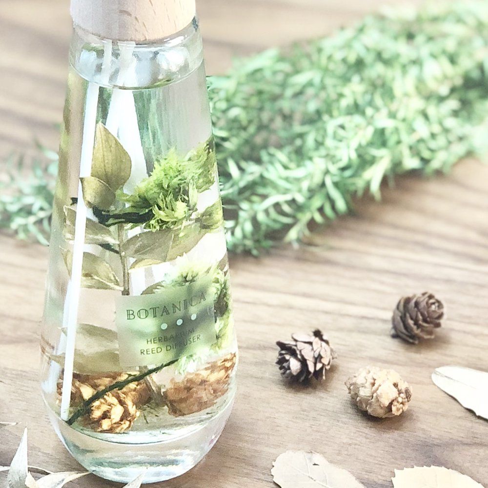 Floral decoration - 140 and 300 ml home fragrance diffuser - Herbarium/BOTANICA Fragrance Japan collection - ABINGPLUS