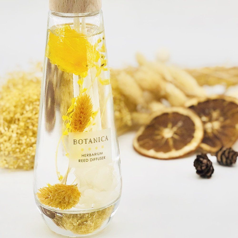 Floral decoration - 140 and 300 ml home fragrance diffuser - Herbarium/BOTANICA Fragrance Japan collection - ABINGPLUS