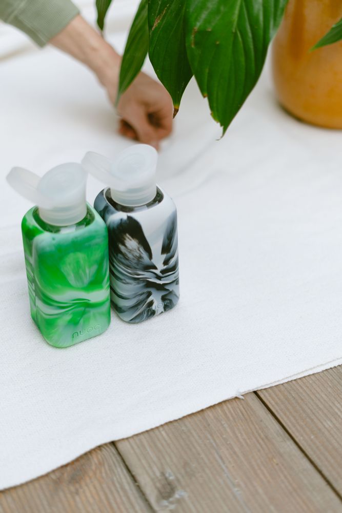 Apparel - NUOC the original square glass bottle - NUOC