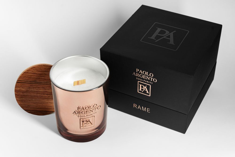 Decorative objects - RAME Lusso Cilindro Soy Candle - PAOLO ARGENTO
