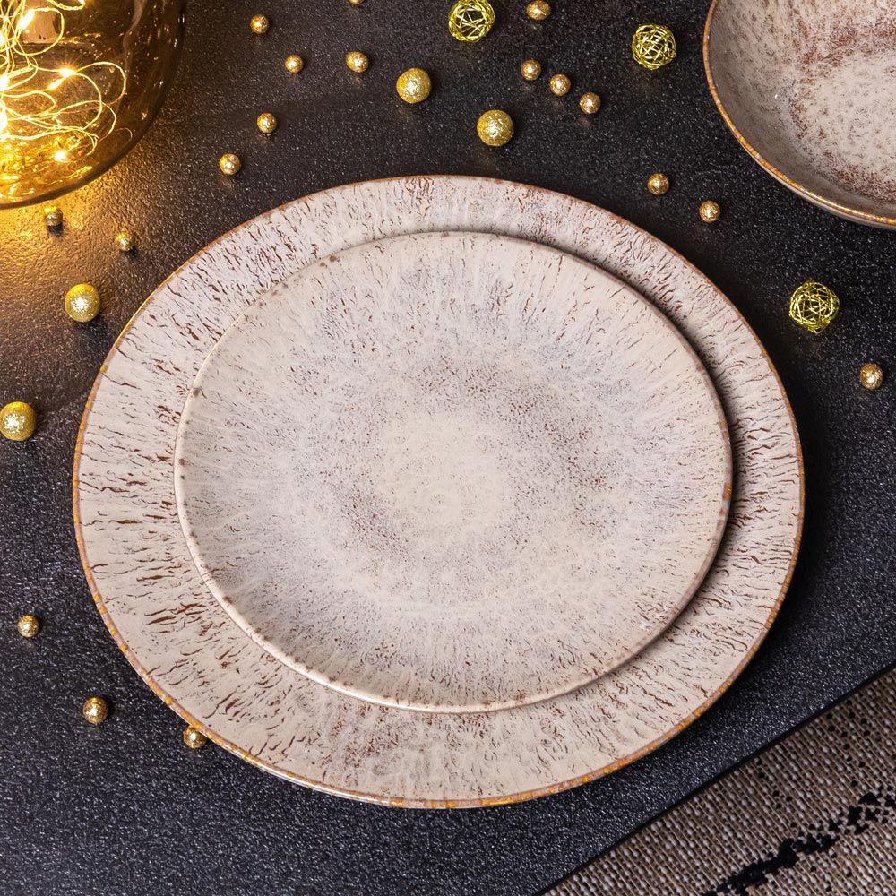 Everyday plates - ROUNDED LAMP 32 CM GREY VENUS - TABLE PASSION / BASTIDE 1880