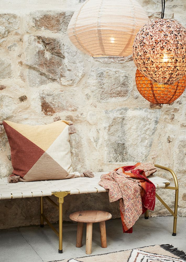 Hanging lights - Printed cotton ceiling lamp - MADAM STOLTZ