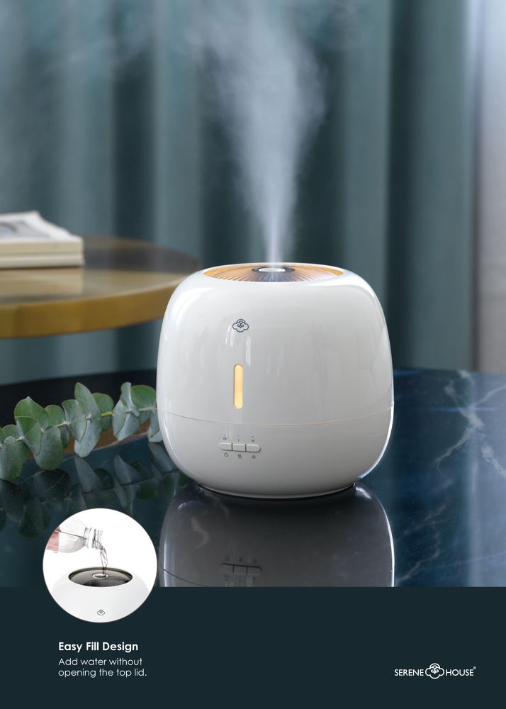 Objets de décoration - Diffuseur à ultrasons Opu avec Top Easy Fill - 400 ml - SERENE HOUSE
