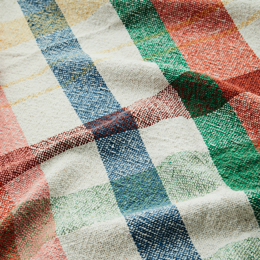 Plaids - Couvre-lit à carreaux avec pompons - MADAM STOLTZ