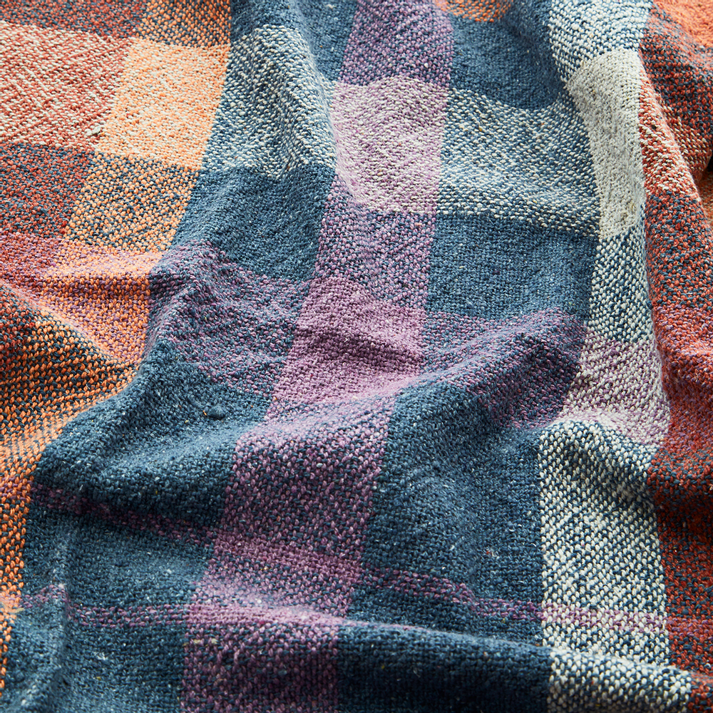 Plaids - Couvre-lit à carreaux avec pompons - MADAM STOLTZ
