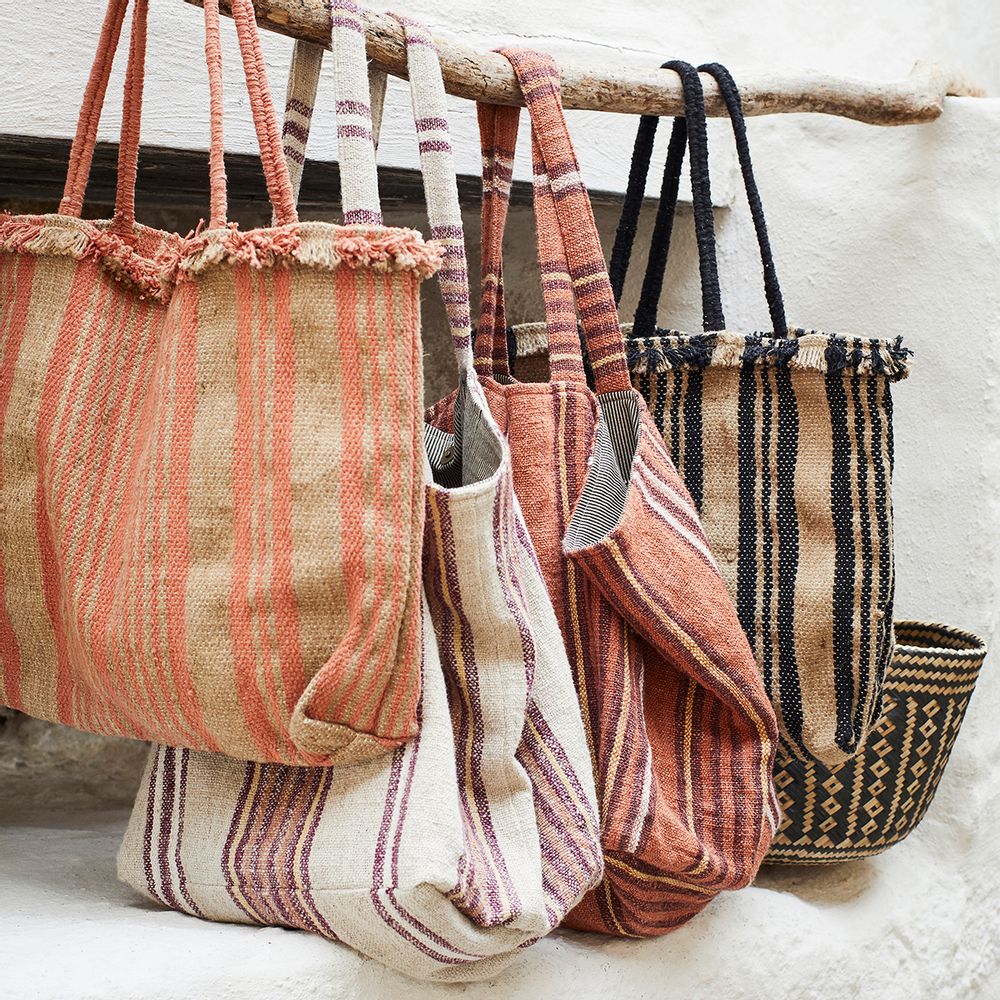 Sacs et cabas - Sac rayé tissé à la main - MADAM STOLTZ
