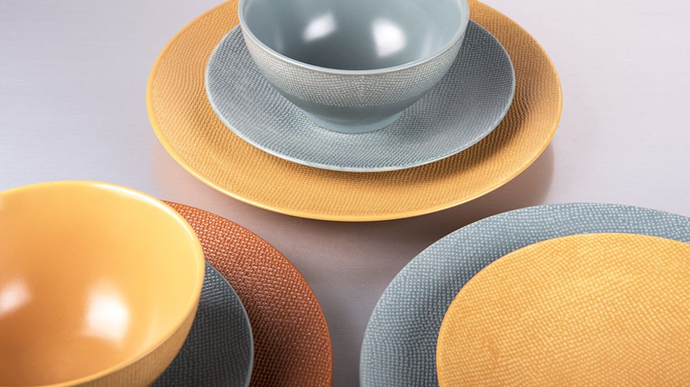 Assiettes au quotidien - ASSIETTE DESSERT 21 CM VESUVIO SAFRAN - TABLE PASSION / BASTIDE 1880
