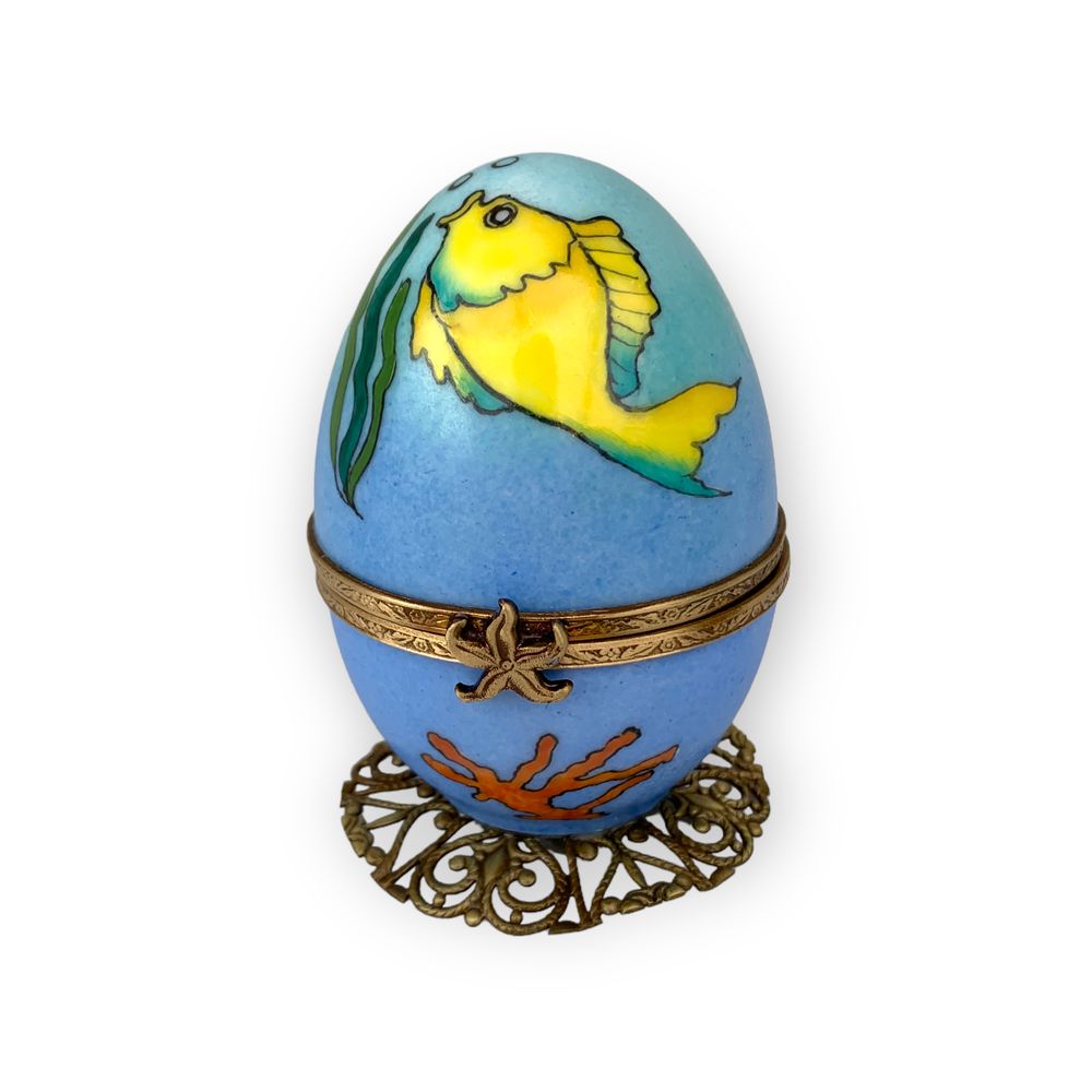 Children's decorative items - Hand painted Limoges music box. - FANEX FRANCE