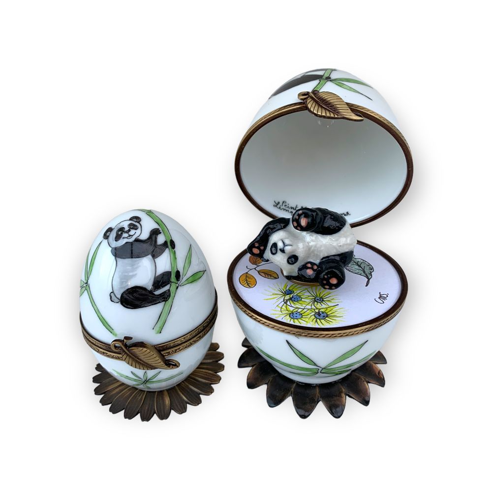 Children's decorative items - Hand painted Limoges music box. - FANEX FRANCE