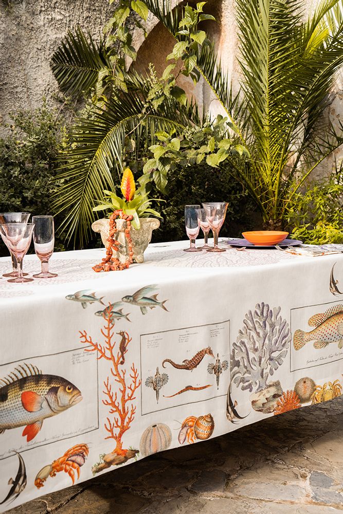 Linge d'office - "Coral Bay" en Lin - NAPKING  BY BELLAVIA