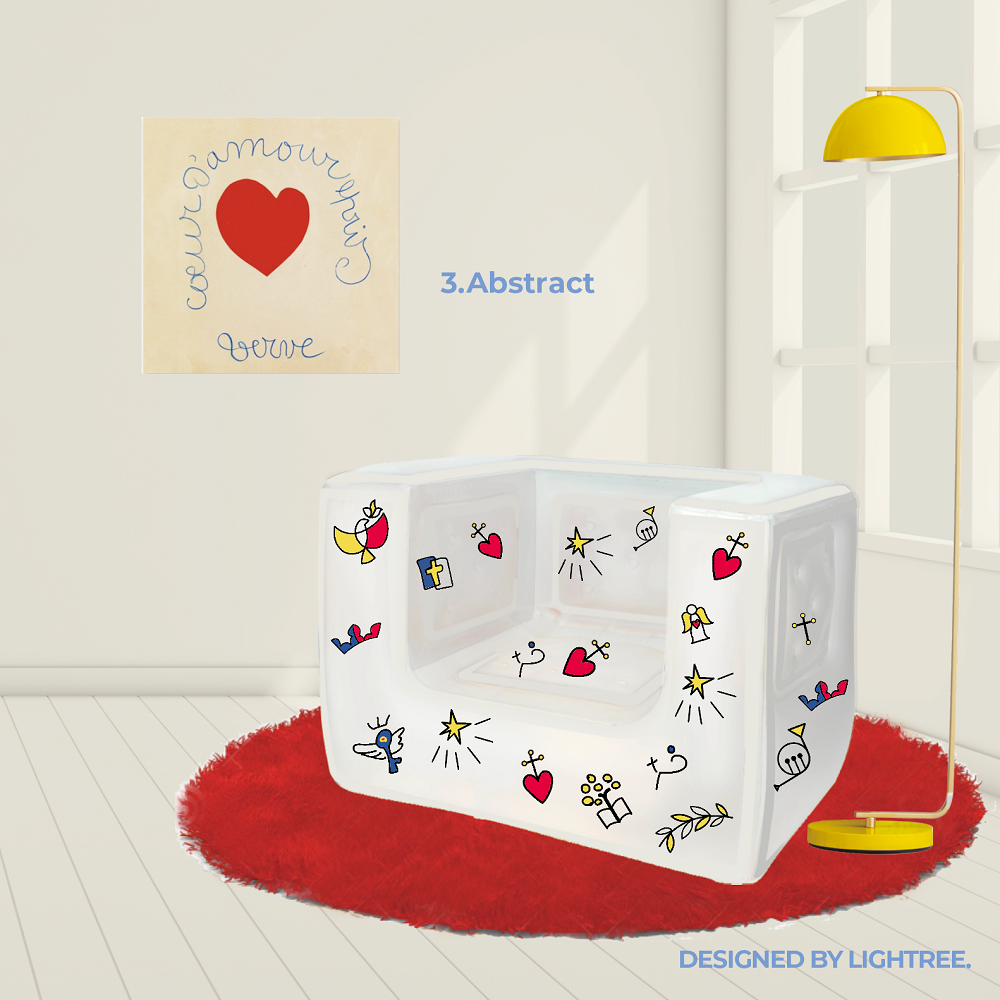Canapés de jardin - Dreami Sofa : NÉON, MARINE, ABSTRACT - LIGHTREE