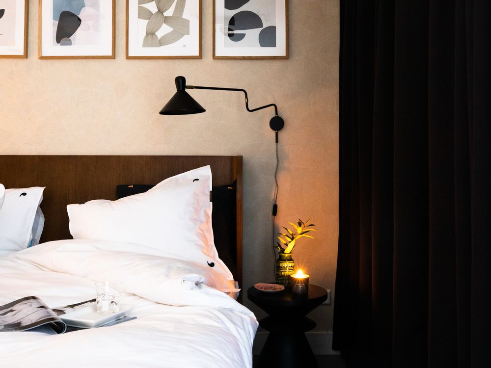 Linge de lit - Parure de lit en coton biologiques et lin. - FOUR LEAVES