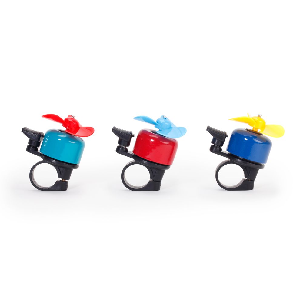 Outdoor decorative accessories - WINDMILL BIKE BELL ASSORTED - KIKKERLAND