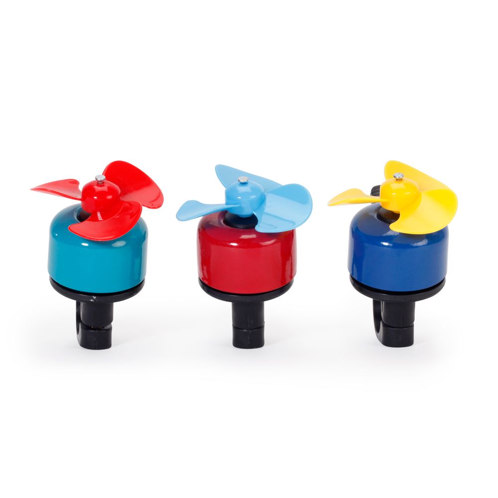 Outdoor decorative accessories - WINDMILL BIKE BELL ASSORTED - KIKKERLAND