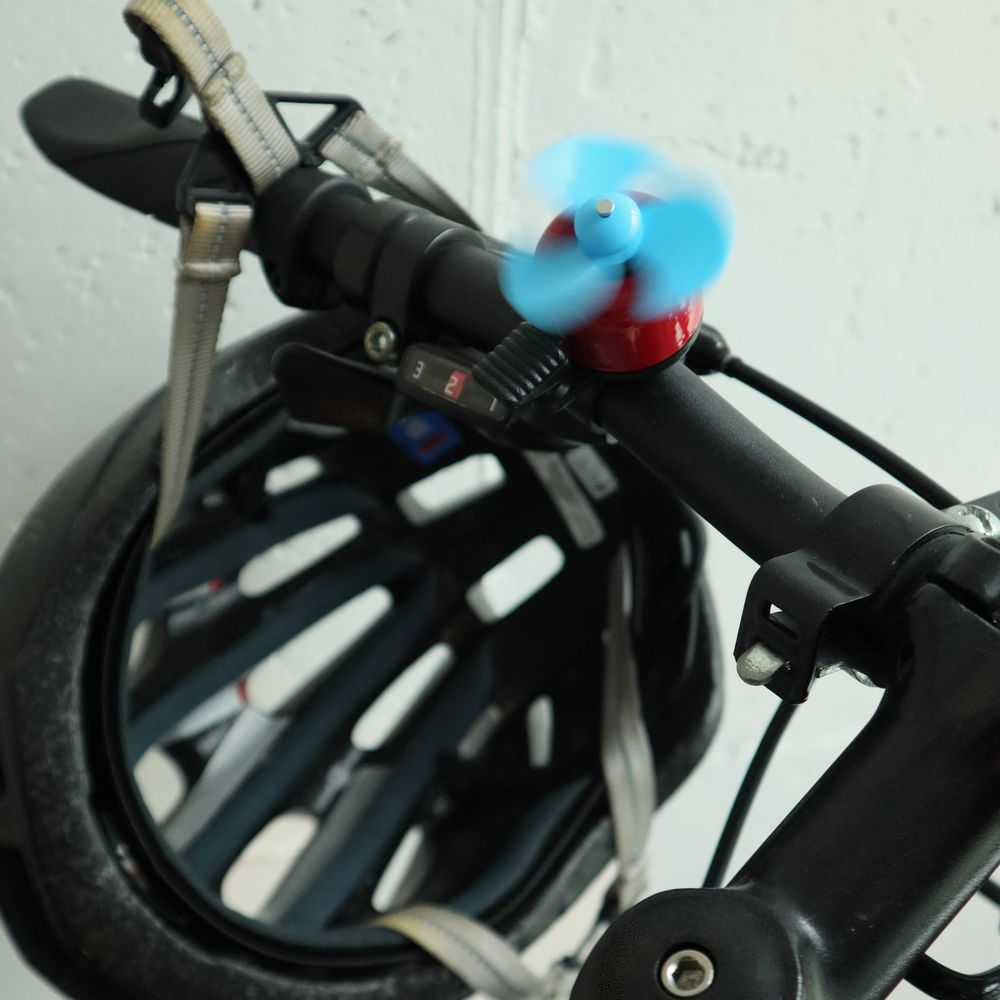 Outdoor decorative accessories - WINDMILL BIKE BELL ASSORTED - KIKKERLAND