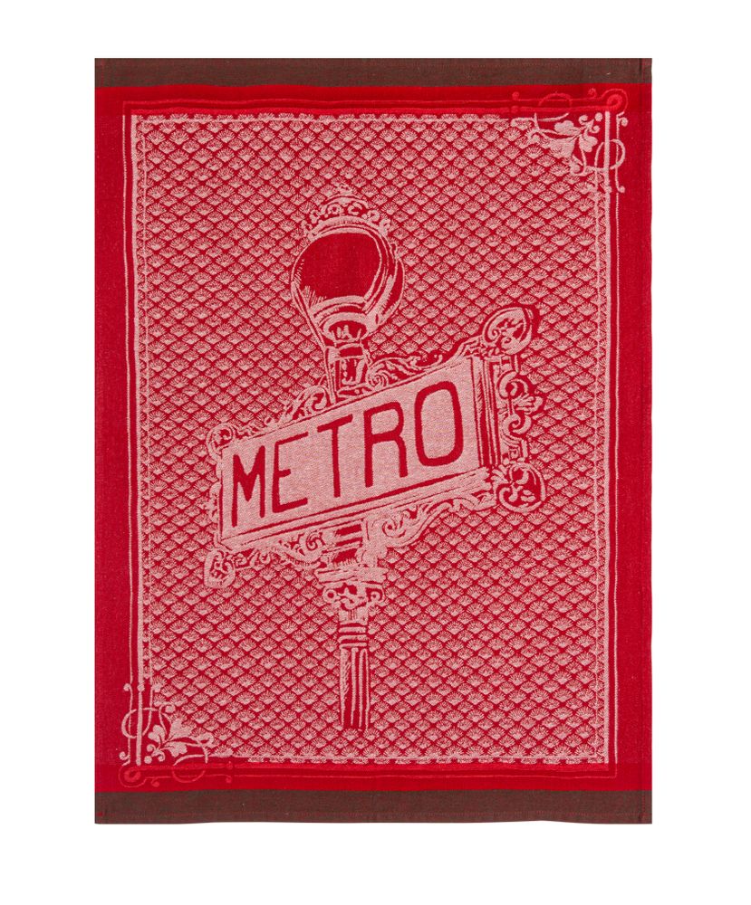Torchons textile - Panneau Métro / Torchon jacquard - COUCKE