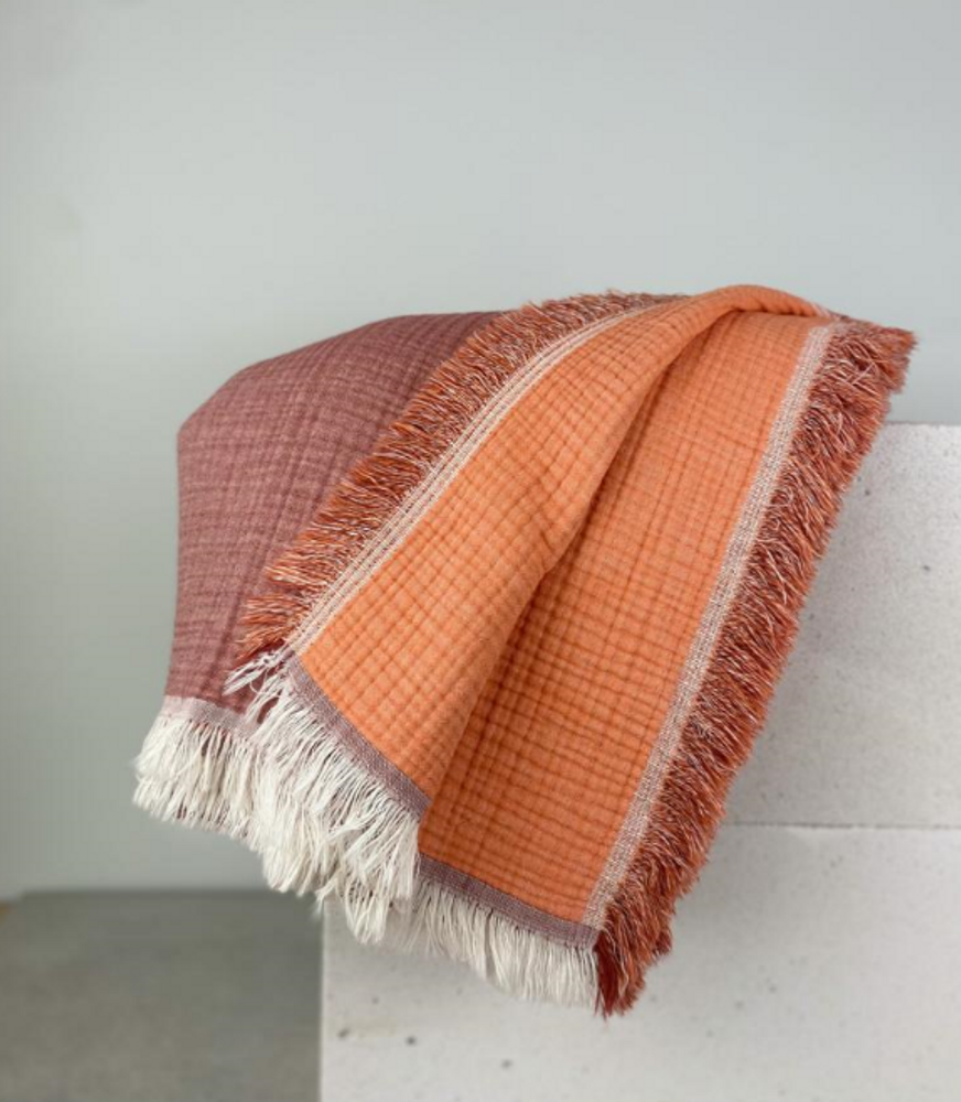 Throw blankets - CUSHION IKAT VELVET SILK - NADIA DAFRI PARIS