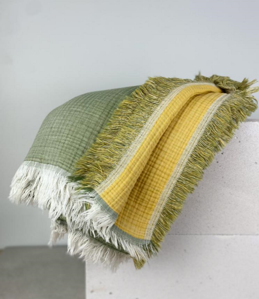 Throw blankets - CUSHION IKAT VELVET SILK - NADIA DAFRI PARIS