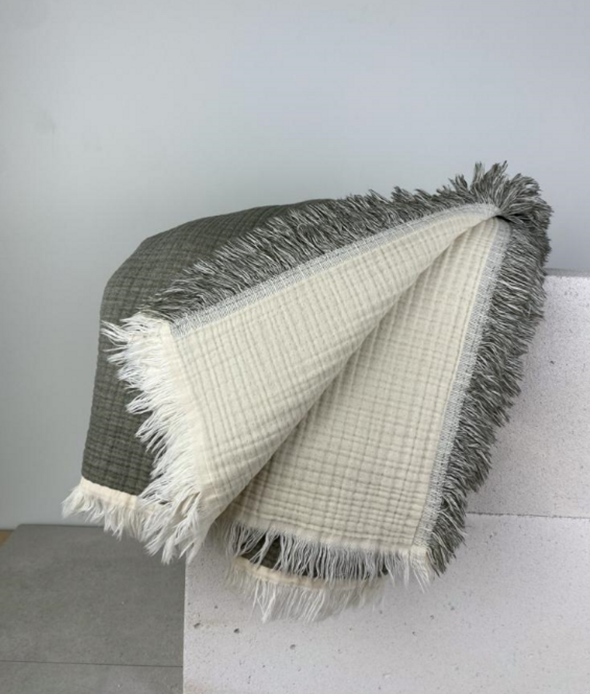 Throw blankets - CUSHION IKAT VELVET SILK - NADIA DAFRI PARIS