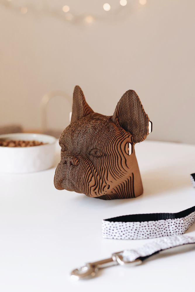 Cadeaux - Puzzle 3D en carton BULLDOG - CARTONIC