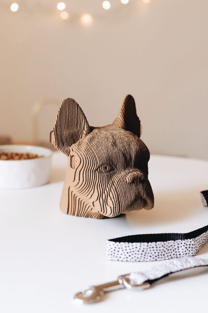 Cadeaux - Puzzle 3D en carton BULLDOG - CARTONIC