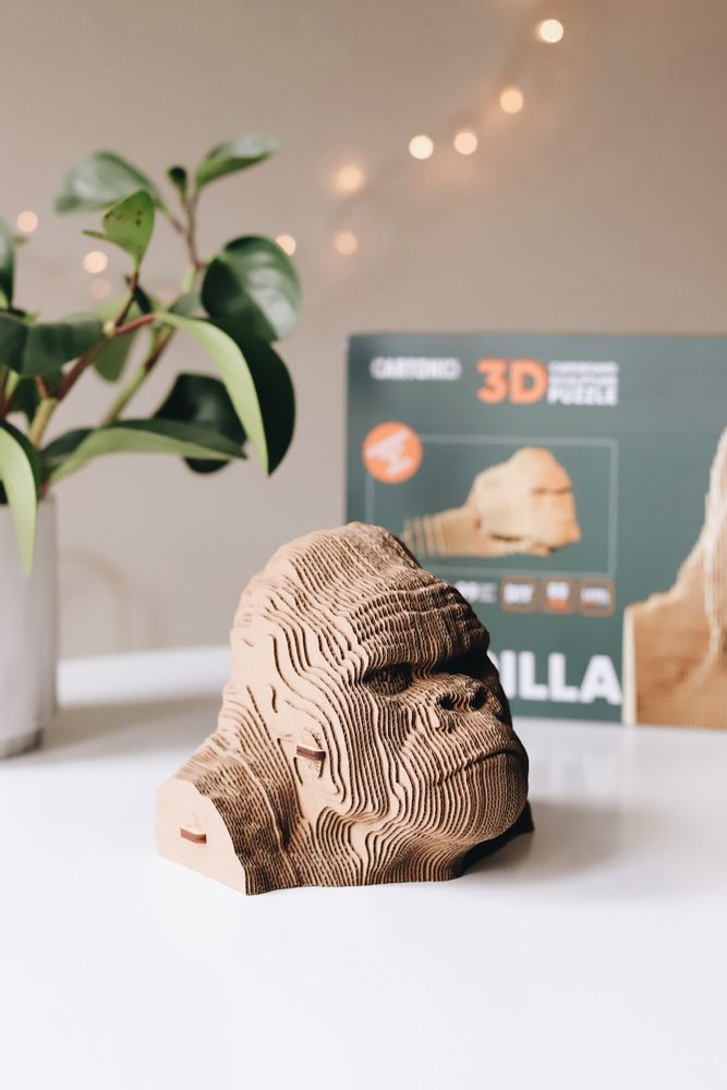 Cadeaux - Puzzle 3D en carton GORILLA - CARTONIC
