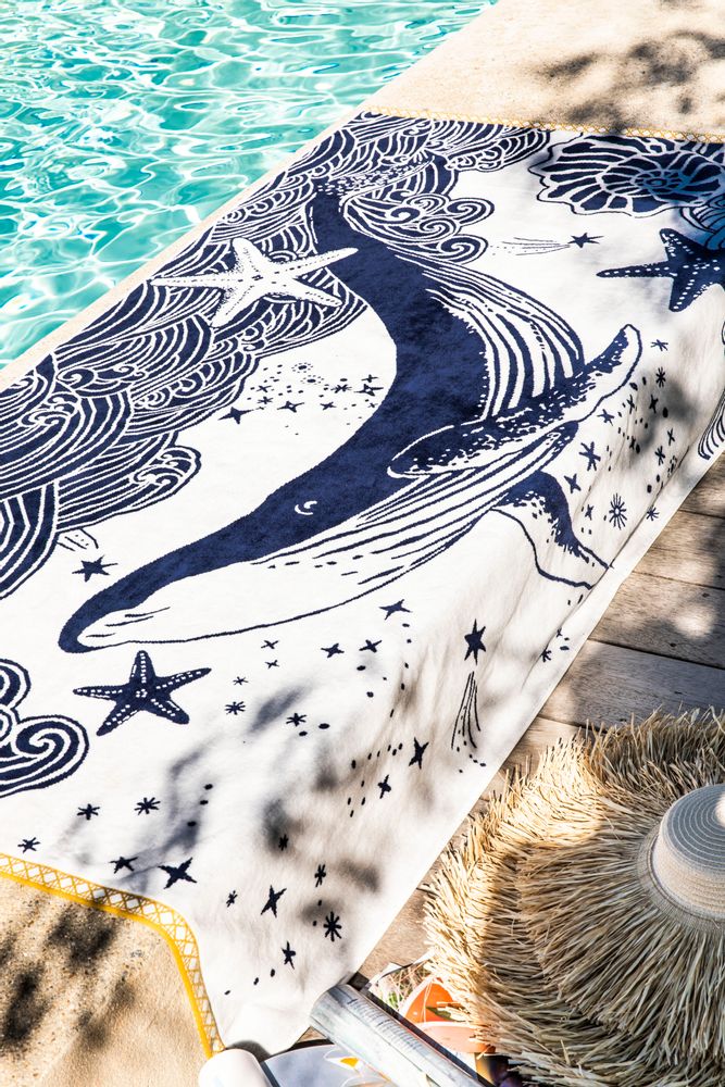Other bath linens - La Grande Bleue - Beach towel - ALEXANDRE TURPAULT
