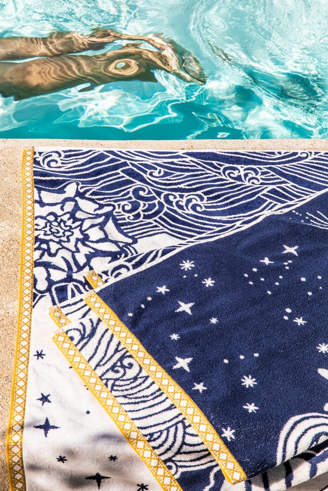 Other bath linens - La Grande Bleue - Beach towel - ALEXANDRE TURPAULT