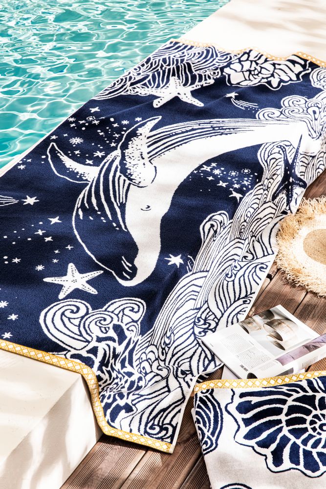 Other bath linens - La Grande Bleue - Beach towel - ALEXANDRE TURPAULT