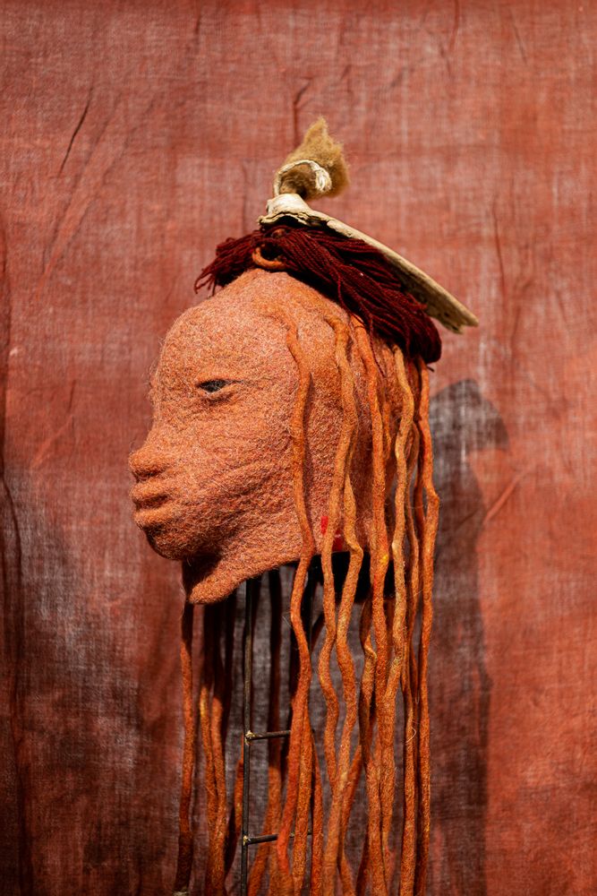 Sculptures, statuettes et miniatures - SCULPTURE de laine - CHRISTINE PIEL