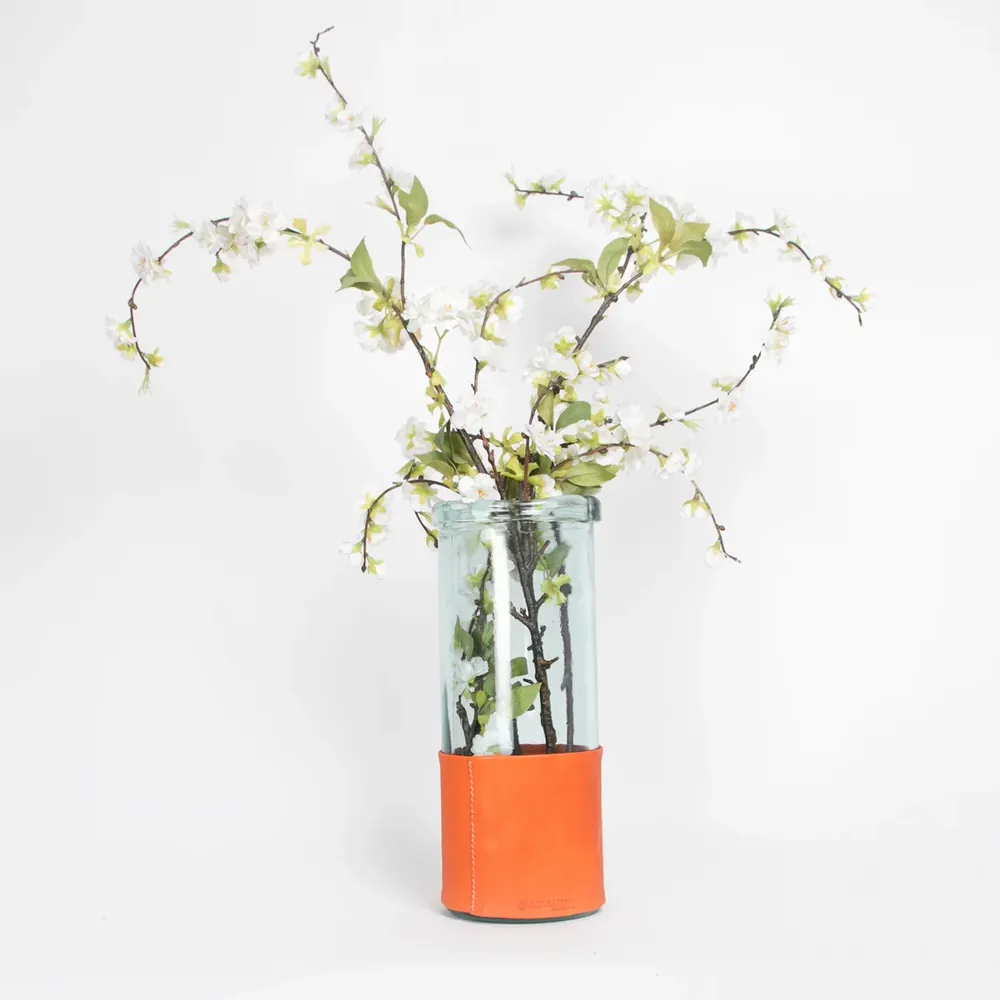 Carafes - Carafe d'eau avec ceinture en cuir - SOL & LUNA