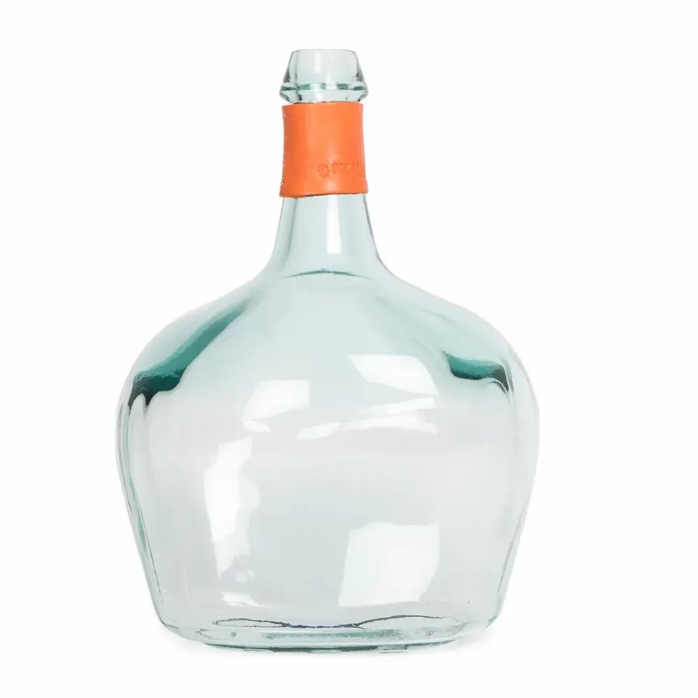 Carafes - Carafe d'eau avec ceinture en cuir - SOL & LUNA