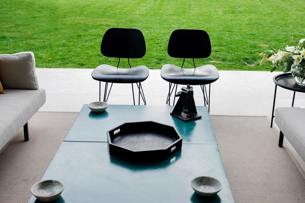 Kitchen utensils - Octogonal leather tray - SOL & LUNA