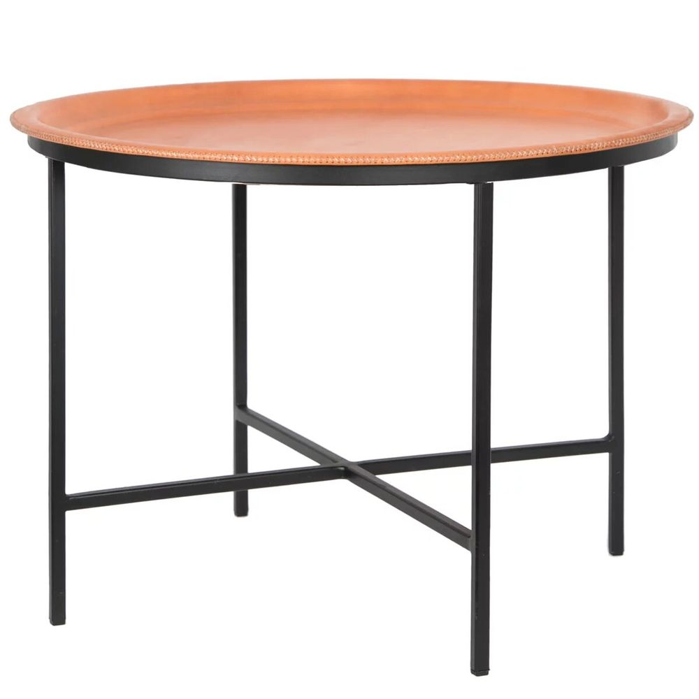 Office design and planning - Grande table ronde en cuir - SOL & LUNA