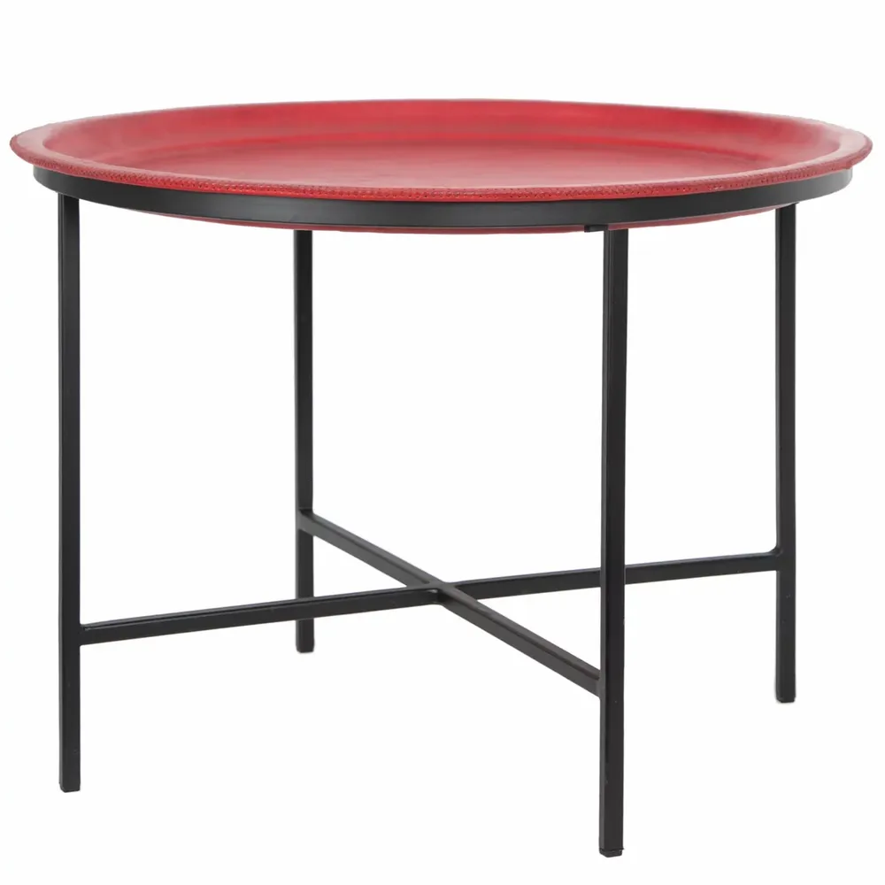 Aménagements pour bureau - Large Leather round Table - SOL & LUNA
