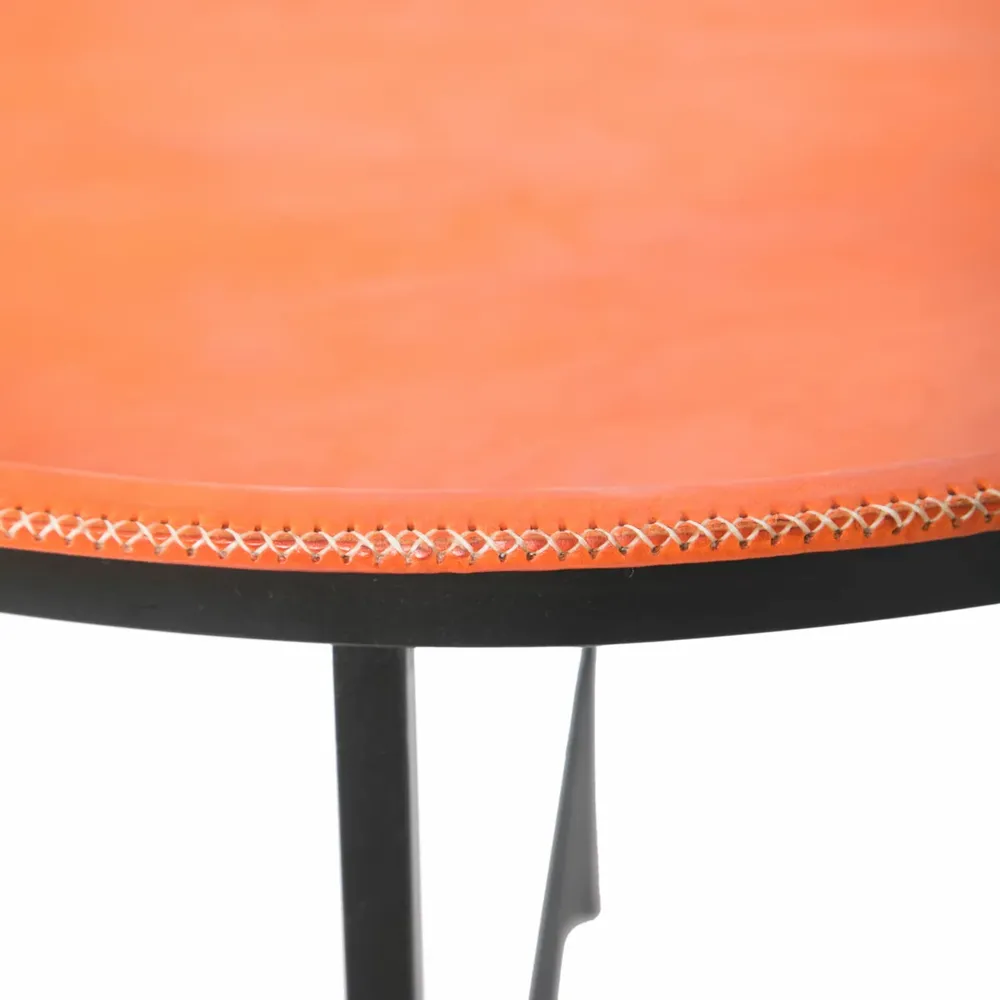 Aménagements pour bureau - Large Leather round Table - SOL & LUNA