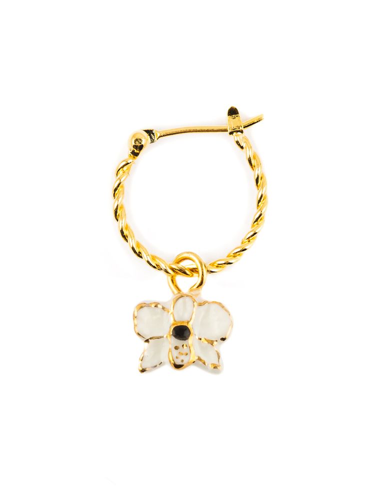 Jewelry - White Orchid mini earring - Sawadee - NACH