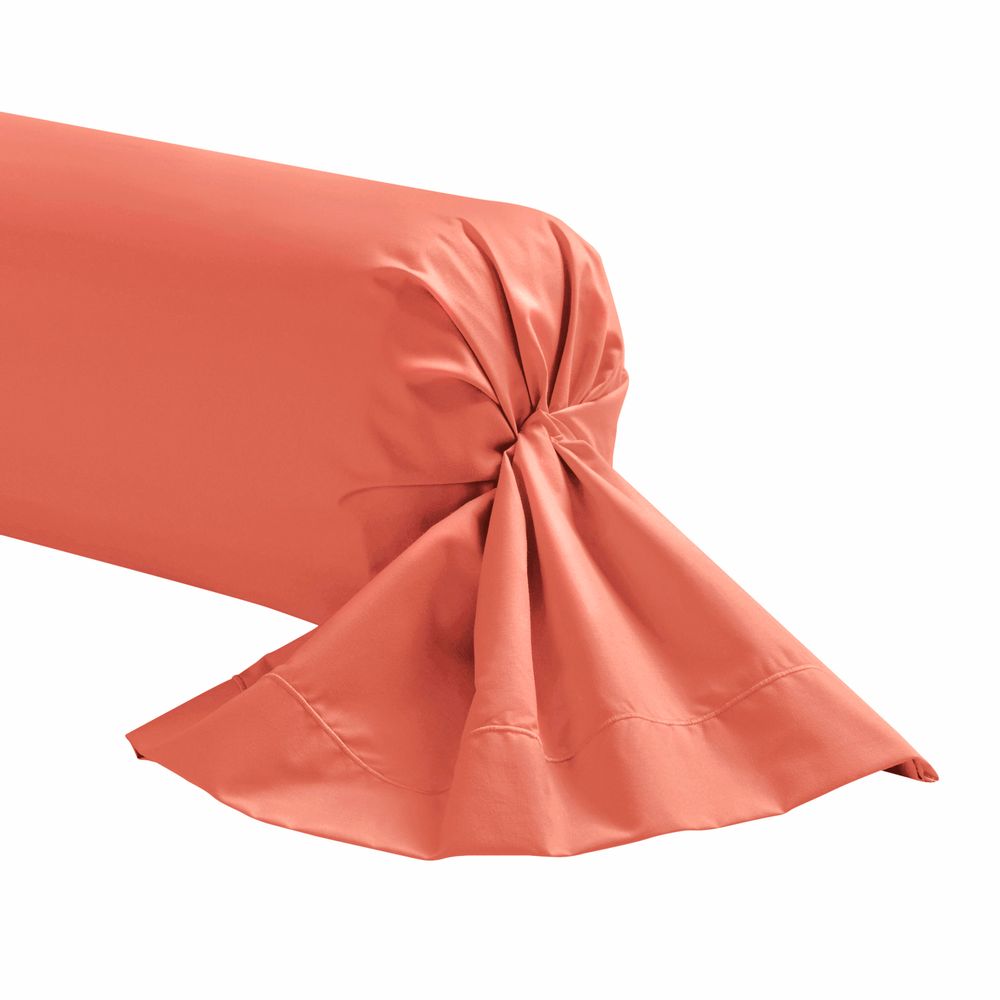 Linge de lit - Percale de coton Royal line Corail - Parure de lit - ESSIX