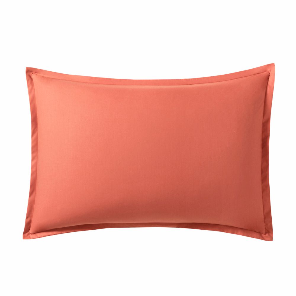 Linge de lit - Percale de coton Royal line Corail - Parure de lit - ESSIX
