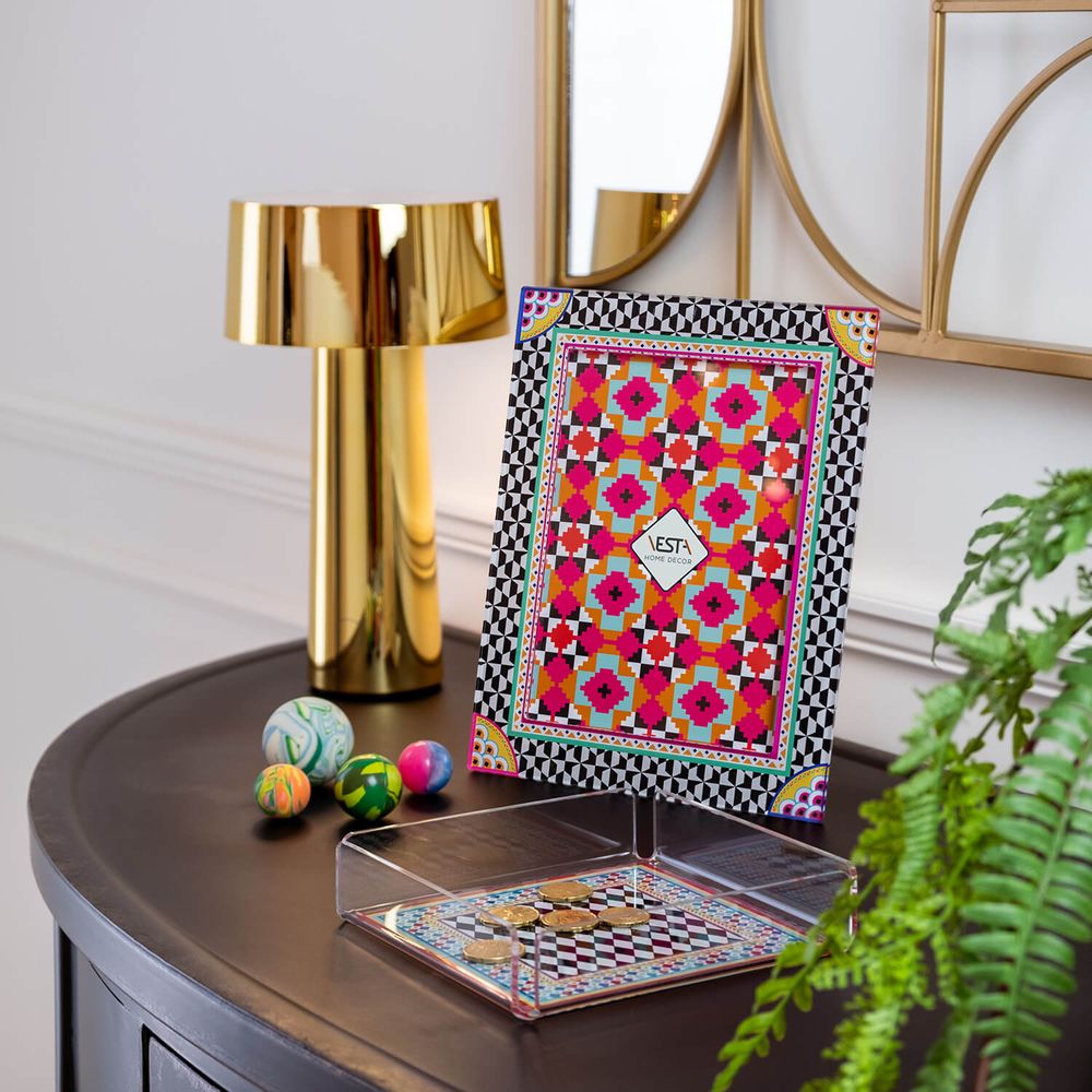 Tables basses - MUSH LAMPE, COFFEE TABLE ETHNIC, CADRE PHOTO EWTHNIC, COUSSINS ETHNIC - VESTA