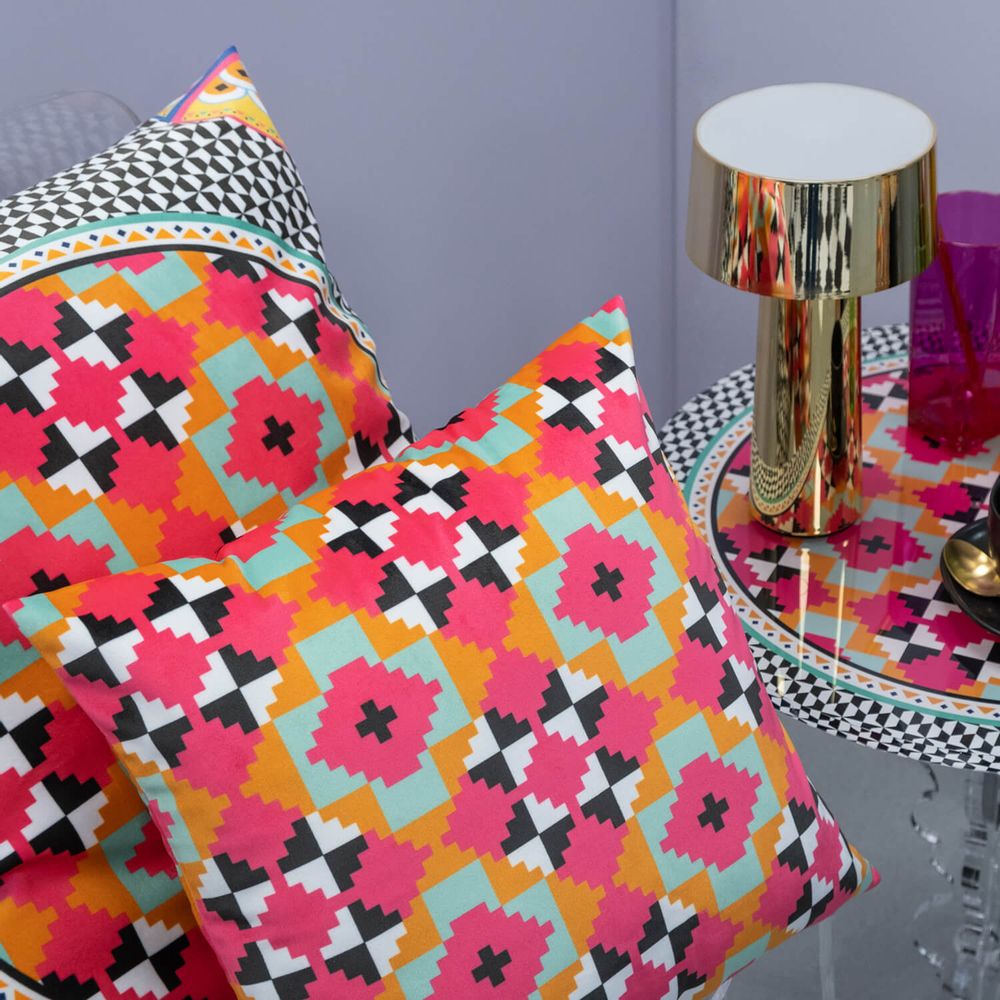 Tables basses - MUSH LAMPE, COFFEE TABLE ETHNIC, CADRE PHOTO EWTHNIC, COUSSINS ETHNIC - VESTA